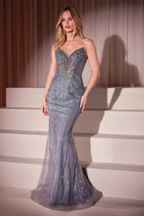 fitted gown featuring a chic halter keyhole neckline and a striking racerback design