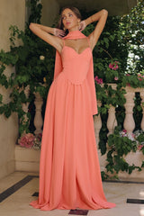 flowing maxi dress is designed to make an elegant impression at any formal event