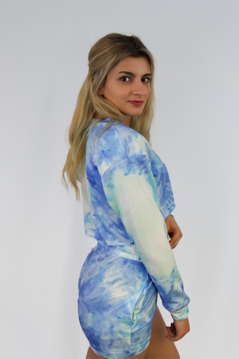 Alyssa Tie Dye Lounge Set Blue