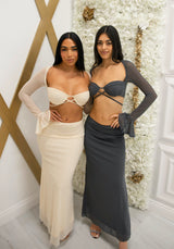 2 piece maxi skirt set