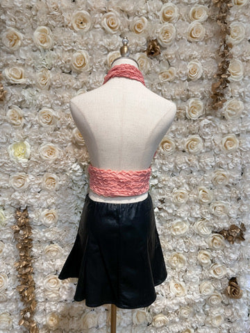 Elise Halter Crop Top (Pink)