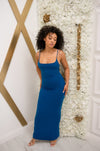 Bodycon maxi dress with adjustable straps