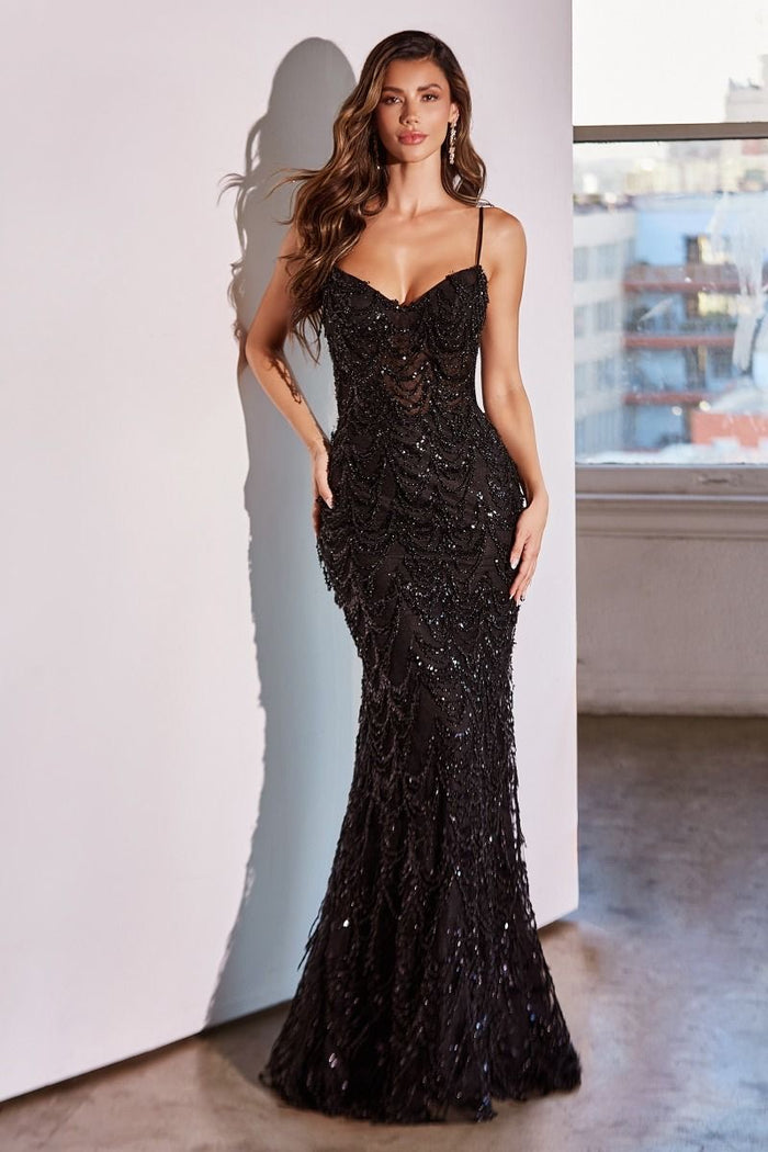 Embellished maxi gown
