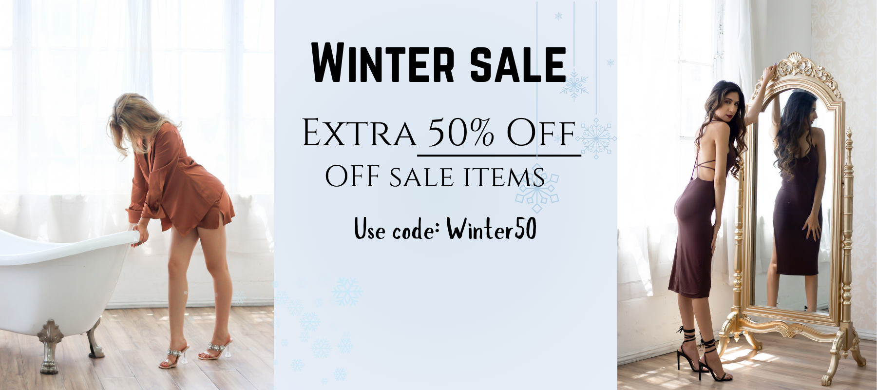 extra 50% off sale items with code winter50