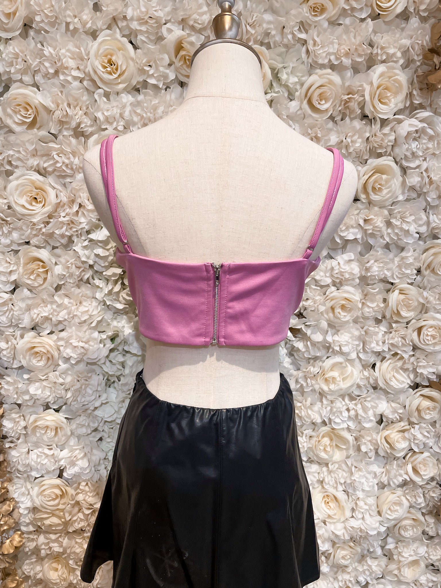 Megan Cropped Corset (Lilac)