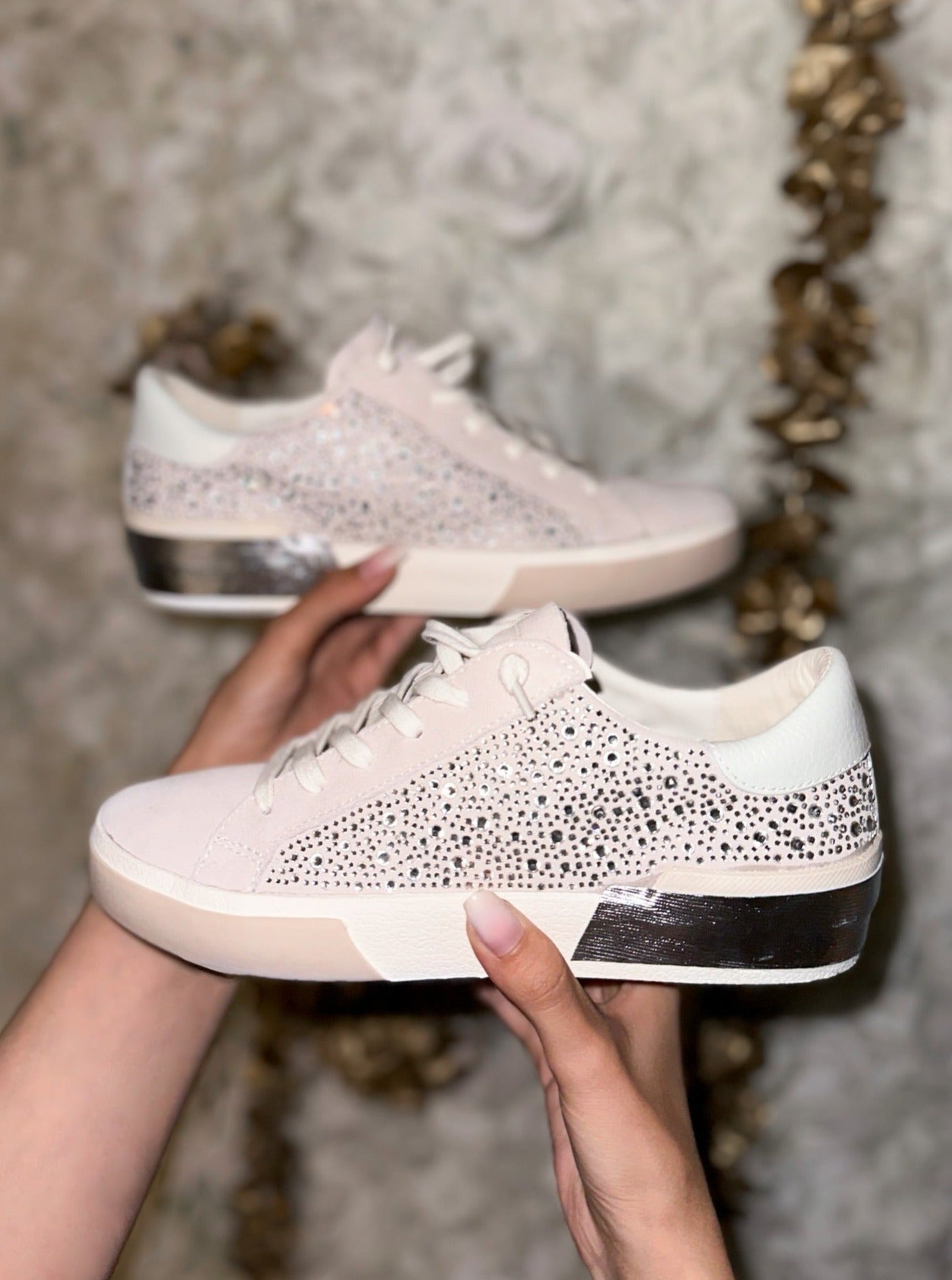 Rhinestone sneakers