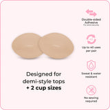 Double sided sticky inserts
