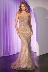 fitted gown featuring a chic halter keyhole neckline and a striking racerback design