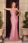 sheer corset-style bodice and sweetheart neckline.