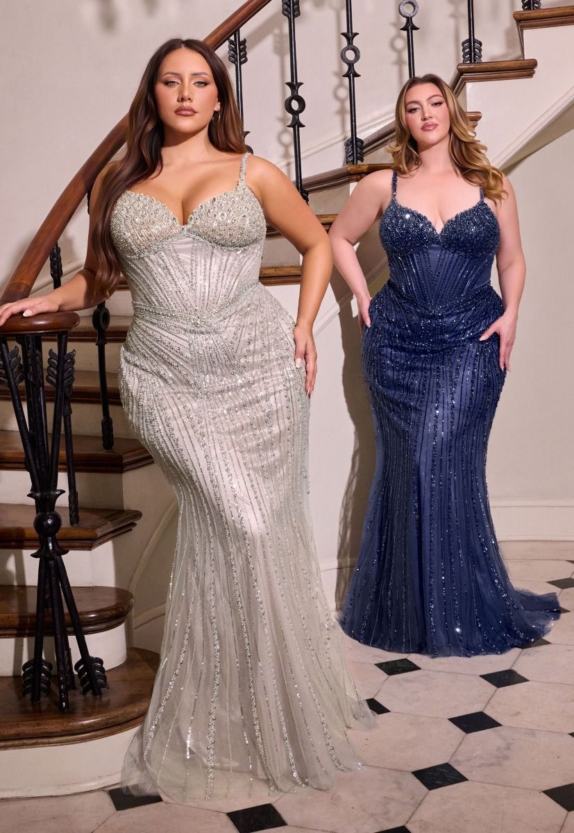 sheer corset-style bodice and sweetheart neckline.