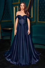 embellished a-line maxi gown