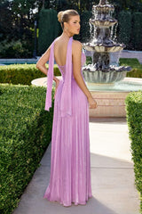gown features a sweetheart strapless neckline and soft pleated detailing