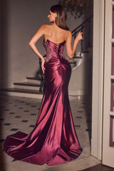 satin gown