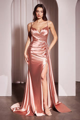 fit-and-flare dress showcases a flattering V-neckline with thin straps