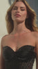 A-line gown combines a strapless sweetheart neckline with removable off-the-shoulder straps 
