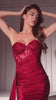 fitted strapless gown featuring a sweetheart neckline and a sheer embellished bodice that beautifully highlights your figure