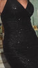 This stunning dress is fitted and has a ruched waistline for a figure-flattering silhouette