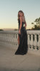 fitted strapless gown showcases a scoop neckline and a dazzling embellished corset bodice that radiates elegance 