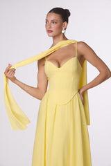 yellow maxi dress