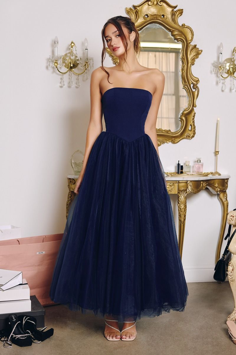 A-line gown blends dreamy volume with modern structure