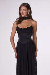 Alessandra Corset Gown (Black)