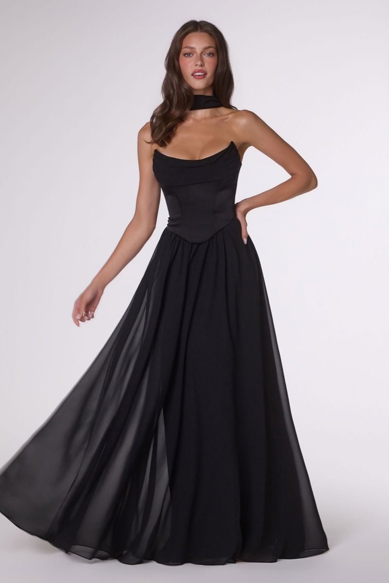Alessandra Corset Gown (Black)