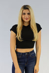 Short sleeve t-shirt in black.
